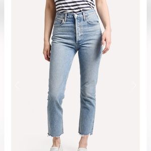 AGOLDE RILEY HI-RISE STRAIGHT CROP JEAN  29 STYLE: A056D-811